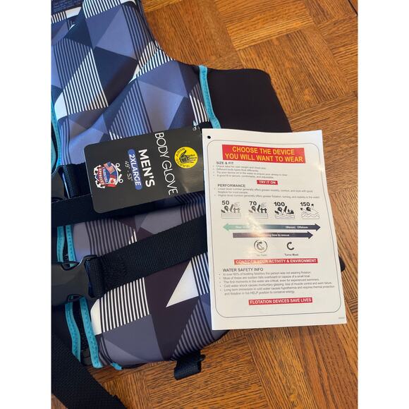 Body Glove Men's Segmented PFD - U.S. Coast Guard-Approved Life Vest 2XL - Picture 2 of 5